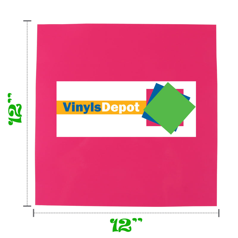 VinylsDepot (Pack of 90) Permanent Adhesive Vinyl Sheets for Cricut vinyl projects - 12" X 12" Vinyl Sheets, assorted colors pack.