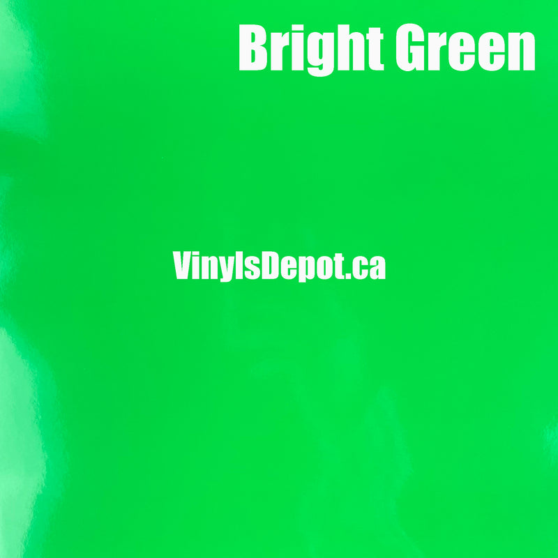 Bright Green Adhesive Vinyl sheet 12" X 12"