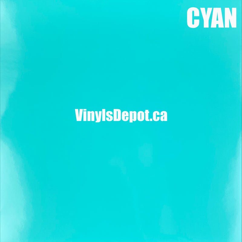 Cyan Adhesive Vinyl sheet 12" X 12"