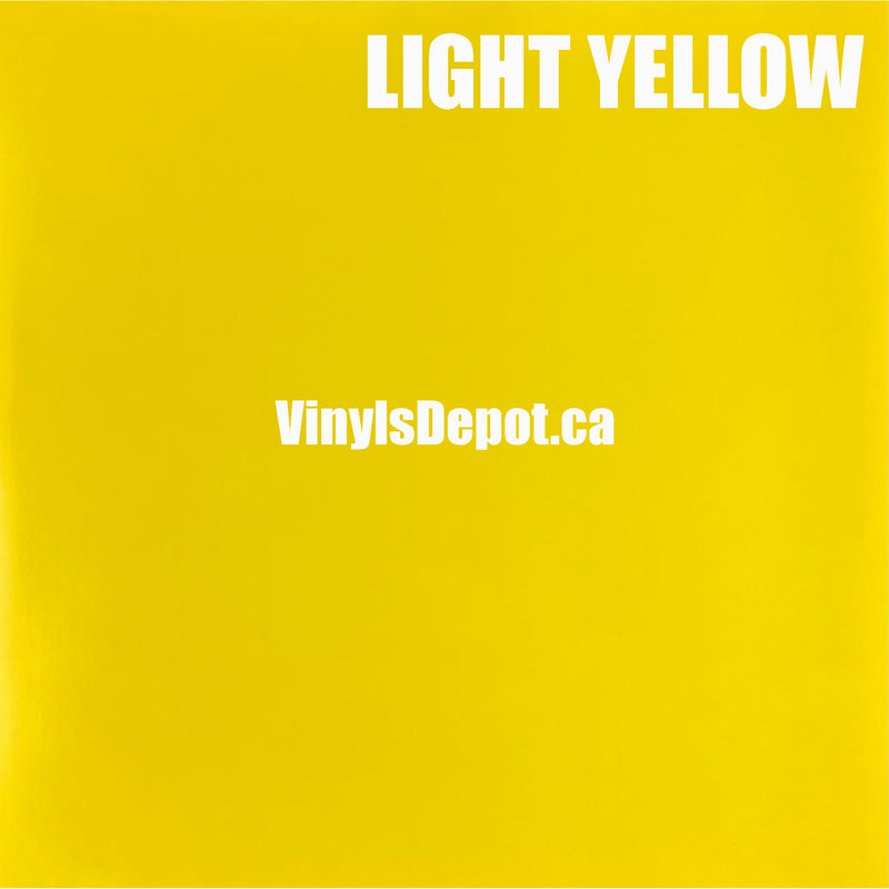 Light Yellow Adhesive Vinyl sheet 12" X 12"