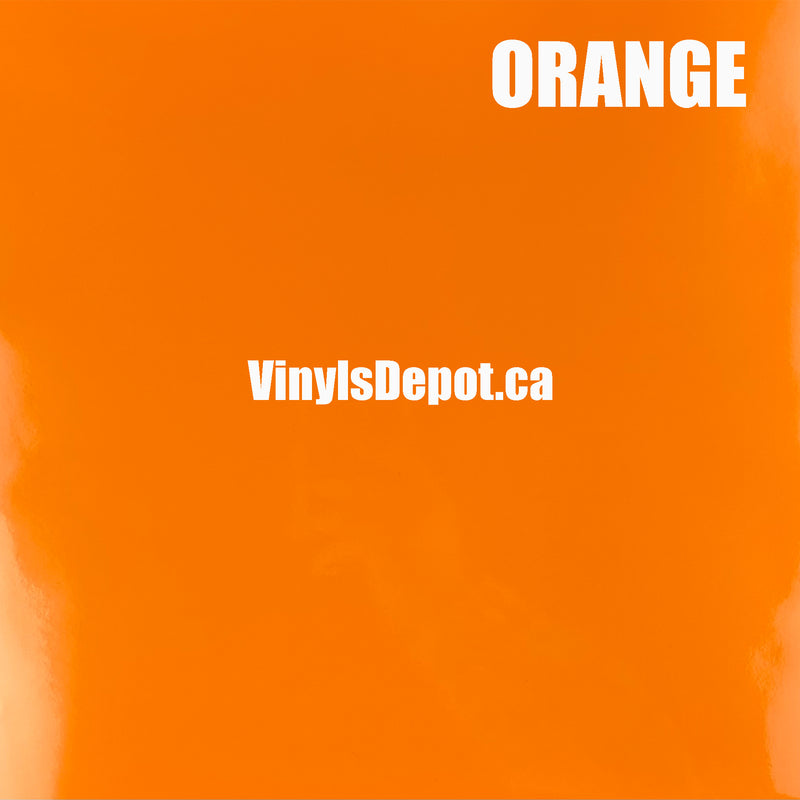 Orange Adhesive Vinyl sheet 12" X 12"