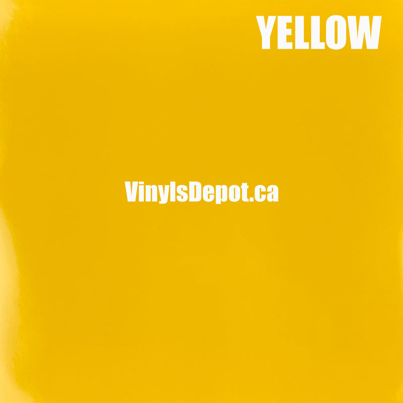 Yellow Adhesive Vinyl sheet 12" X 12"